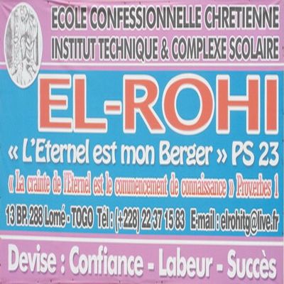 Ecole Confessionnelle ChrÃ©tienne Institut Technique et Complexe Scolaire El Rohi